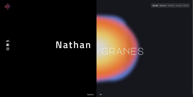 Image du site Nathan Granes - Portfolio Musical